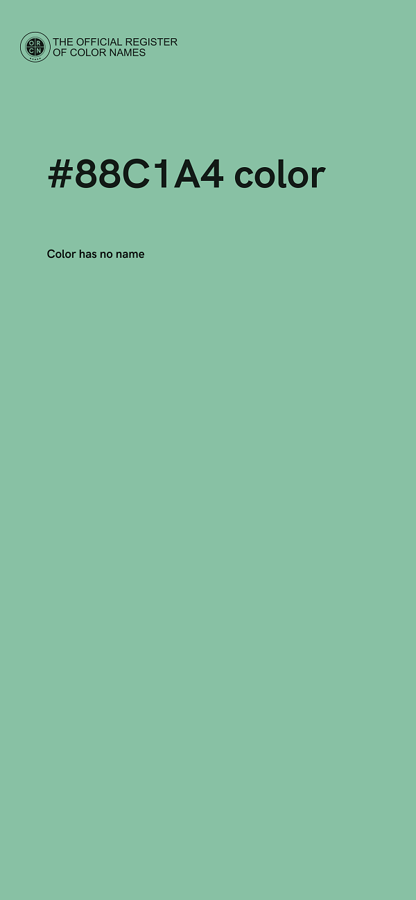 #88C1A4 color image
