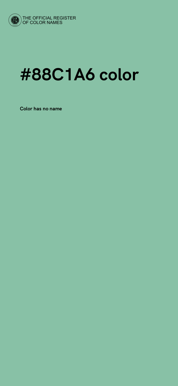 #88C1A6 color image