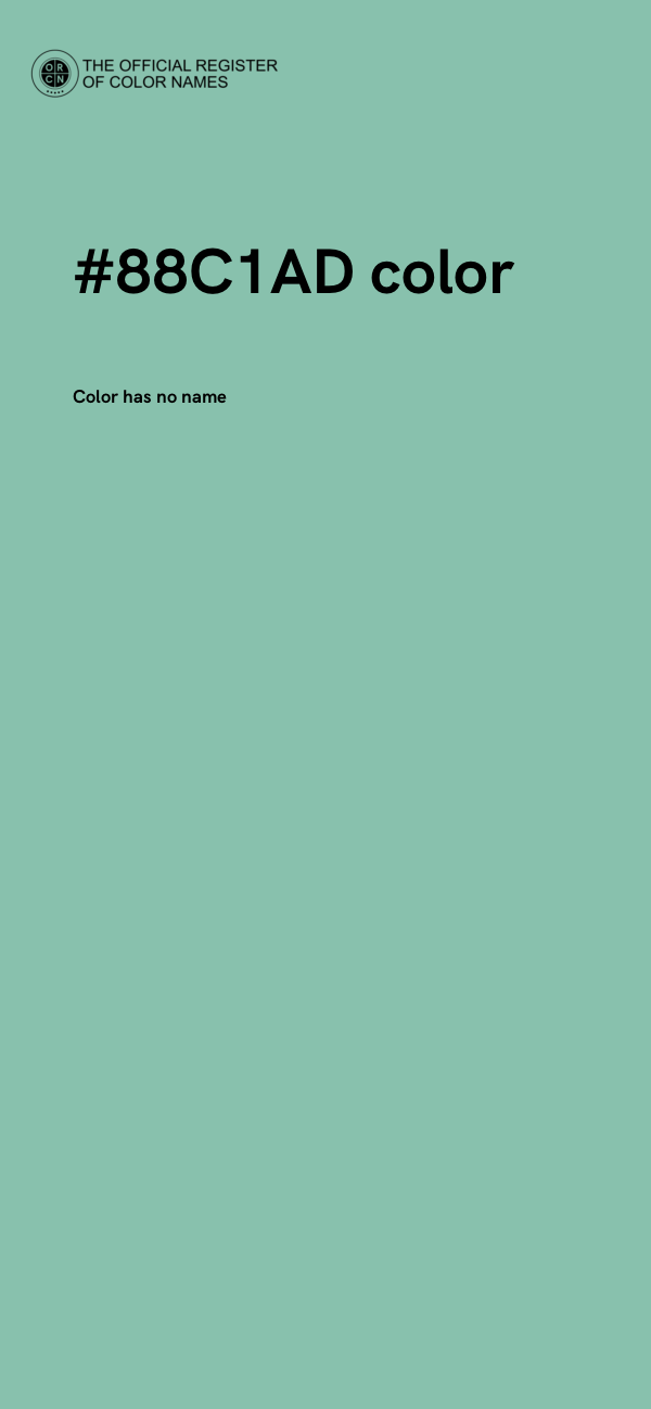 #88C1AD color image