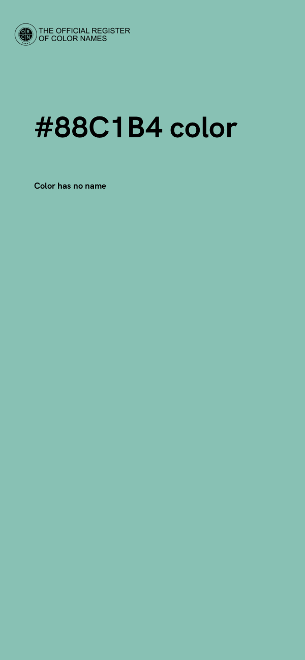 #88C1B4 color image