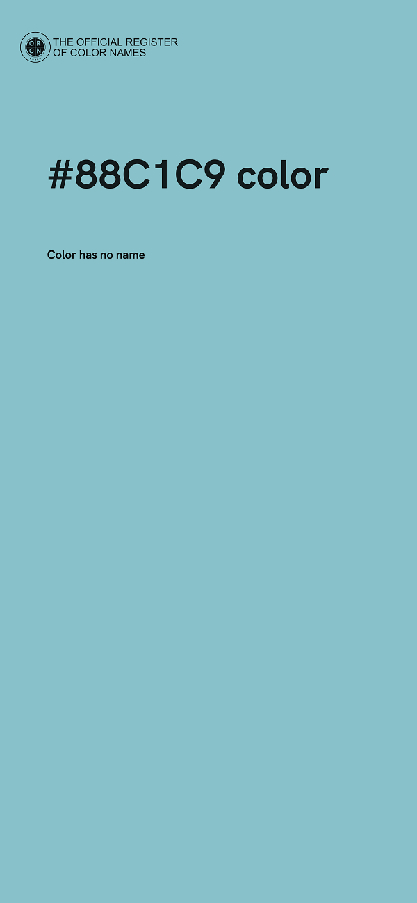 #88C1C9 color image