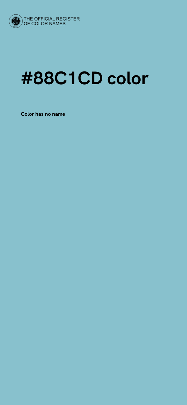 #88C1CD color image