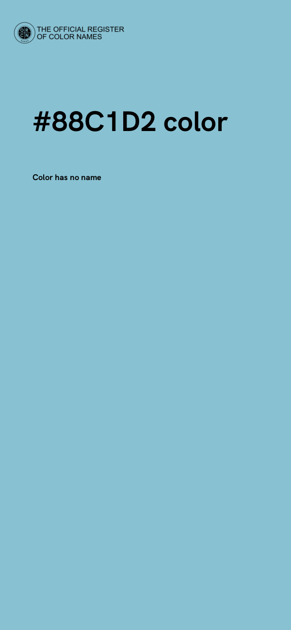 #88C1D2 color image