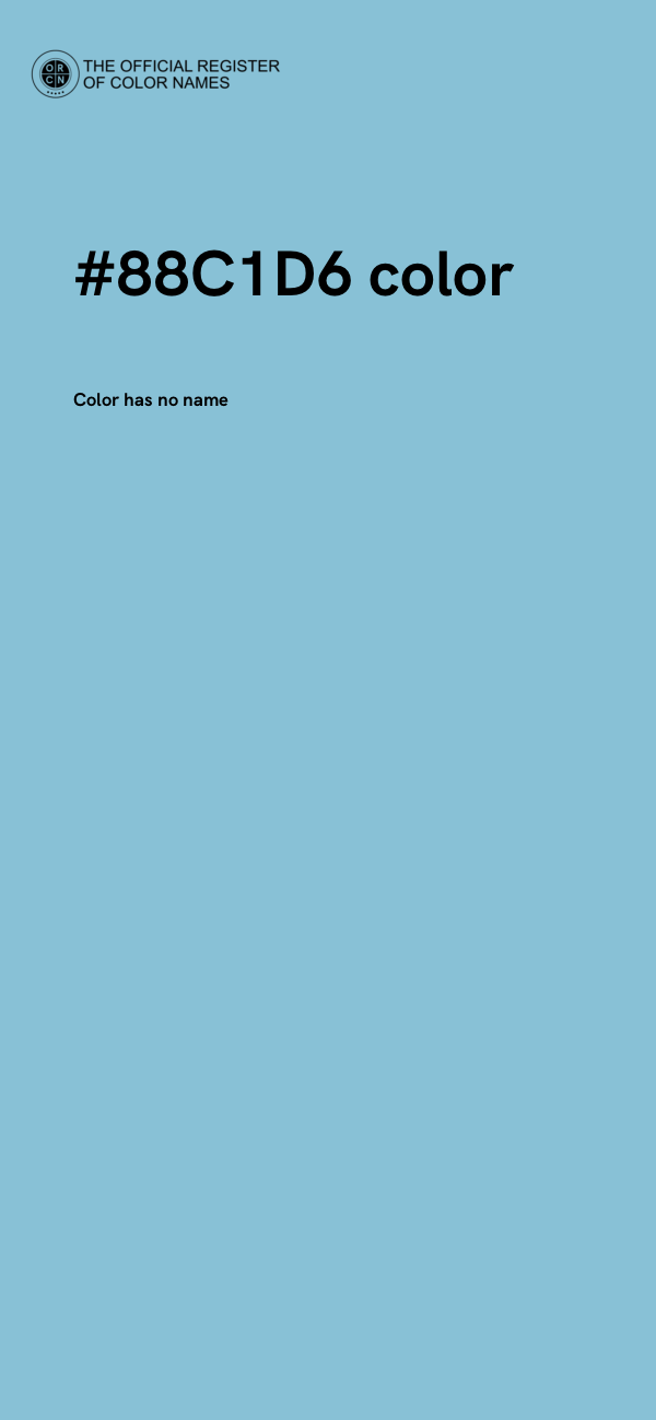 #88C1D6 color image