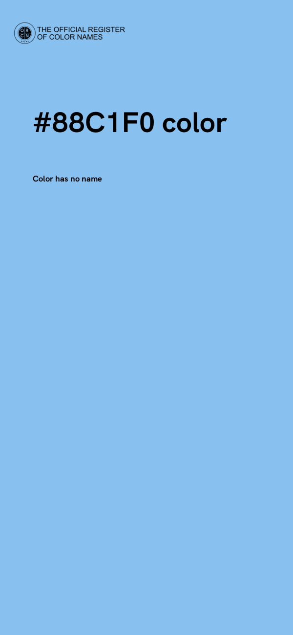 #88C1F0 color image