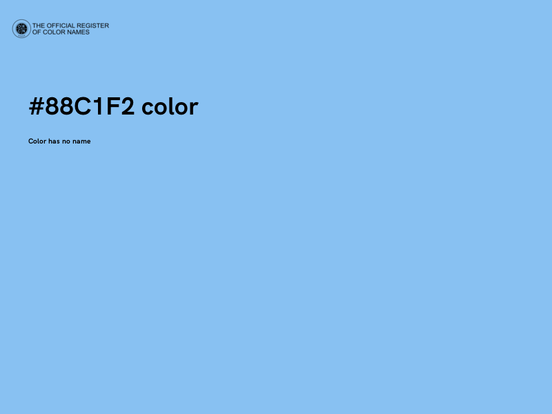 #88C1F2 color image