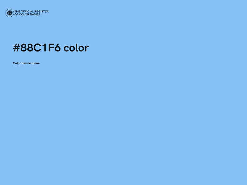 #88C1F6 color image