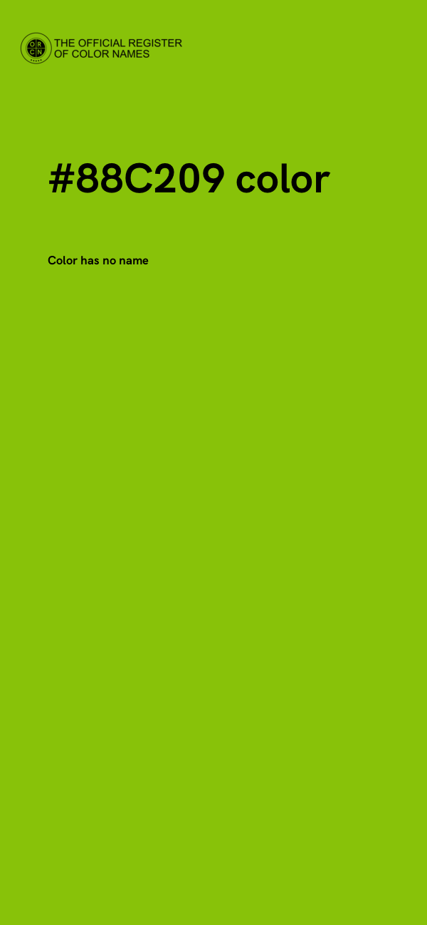 #88C209 color image
