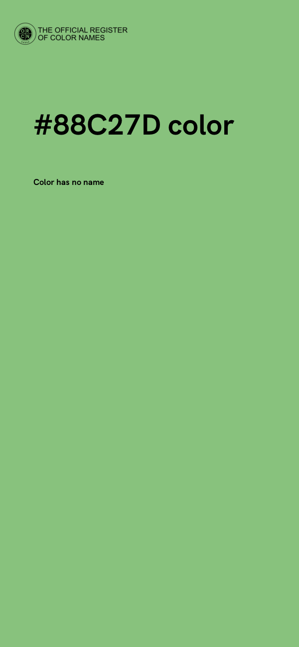 #88C27D color image