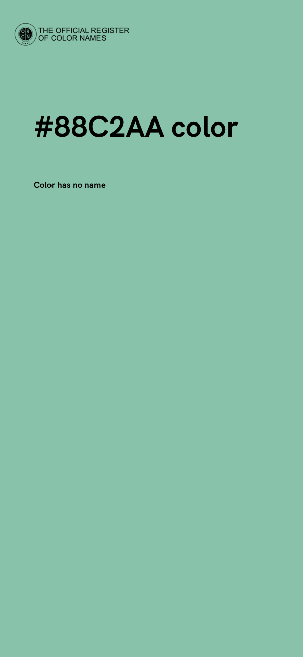 #88C2AA color image