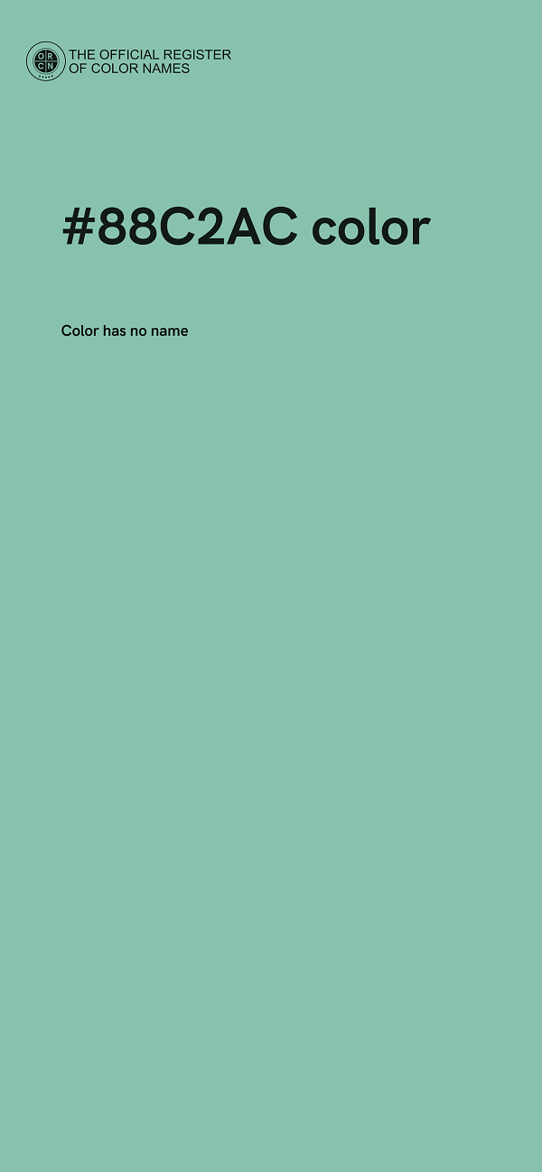 #88C2AC color image