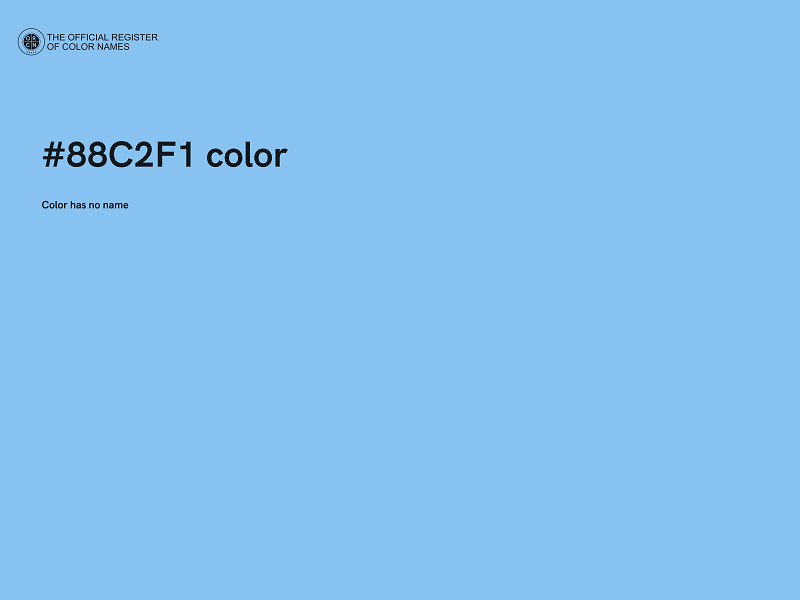 #88C2F1 color image