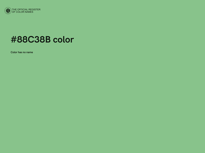 #88C38B color image