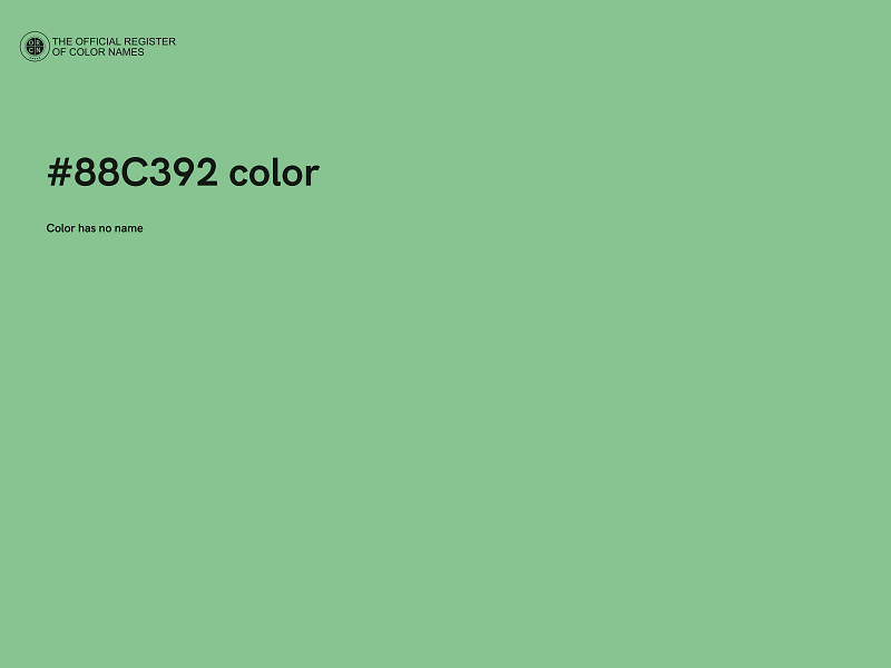 #88C392 color image