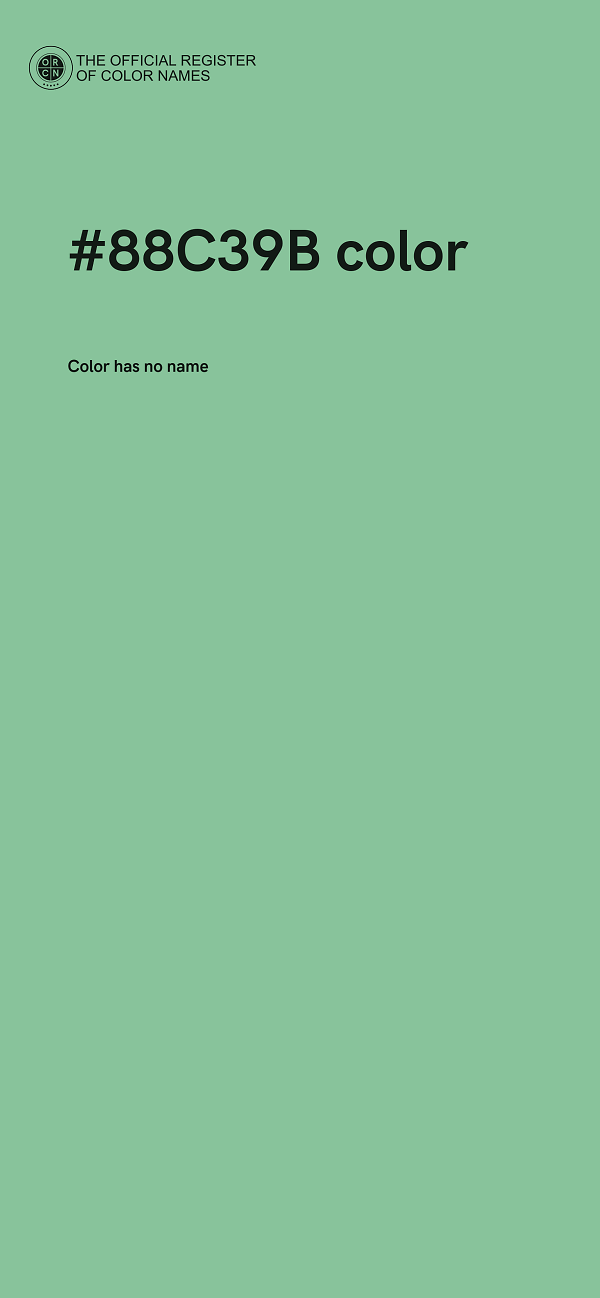 #88C39B color image