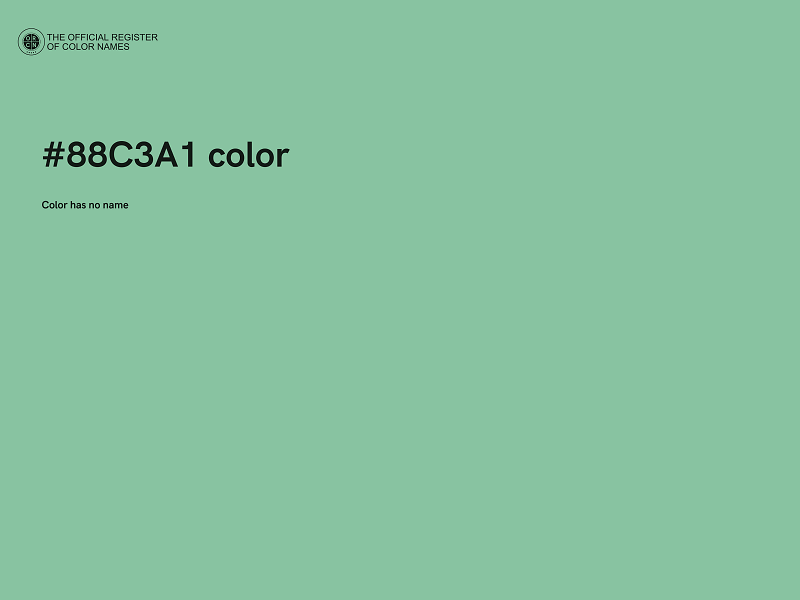 #88C3A1 color image