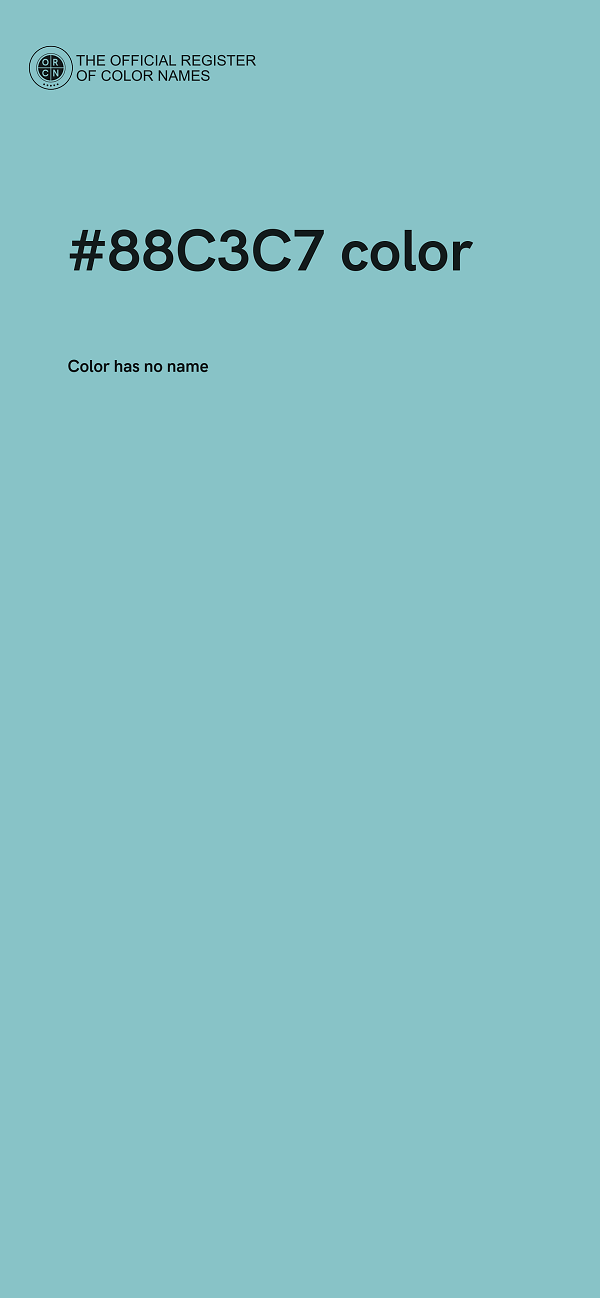 #88C3C7 color image