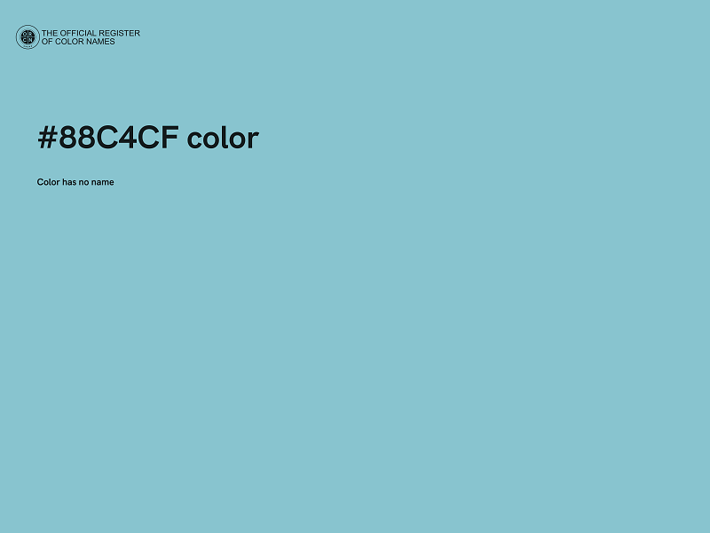 #88C4CF color image