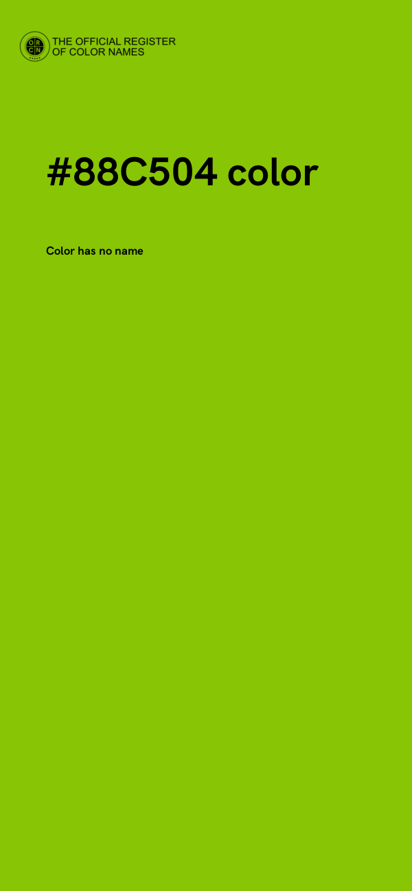 #88C504 color image