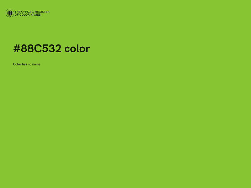 #88C532 color image