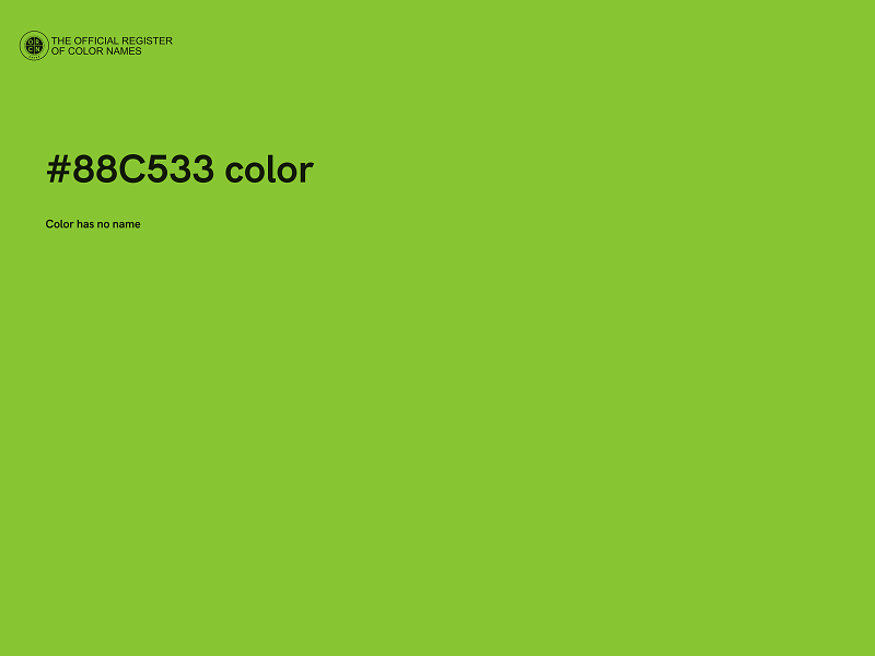 #88C533 color image