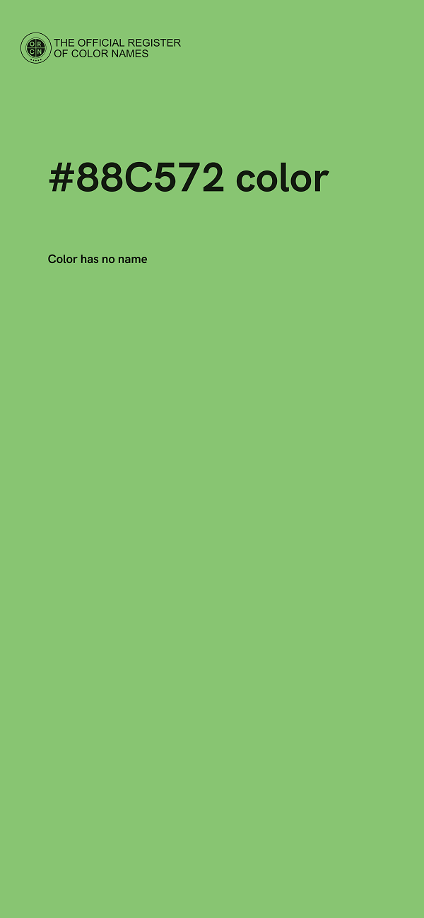 #88C572 color image
