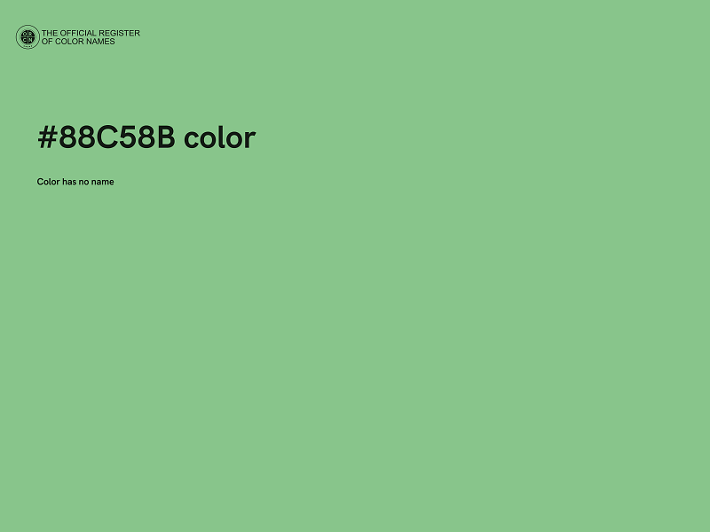 #88C58B color image