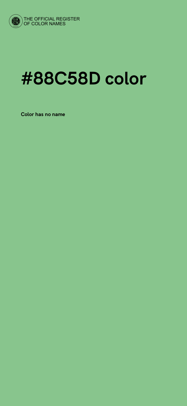 #88C58D color image