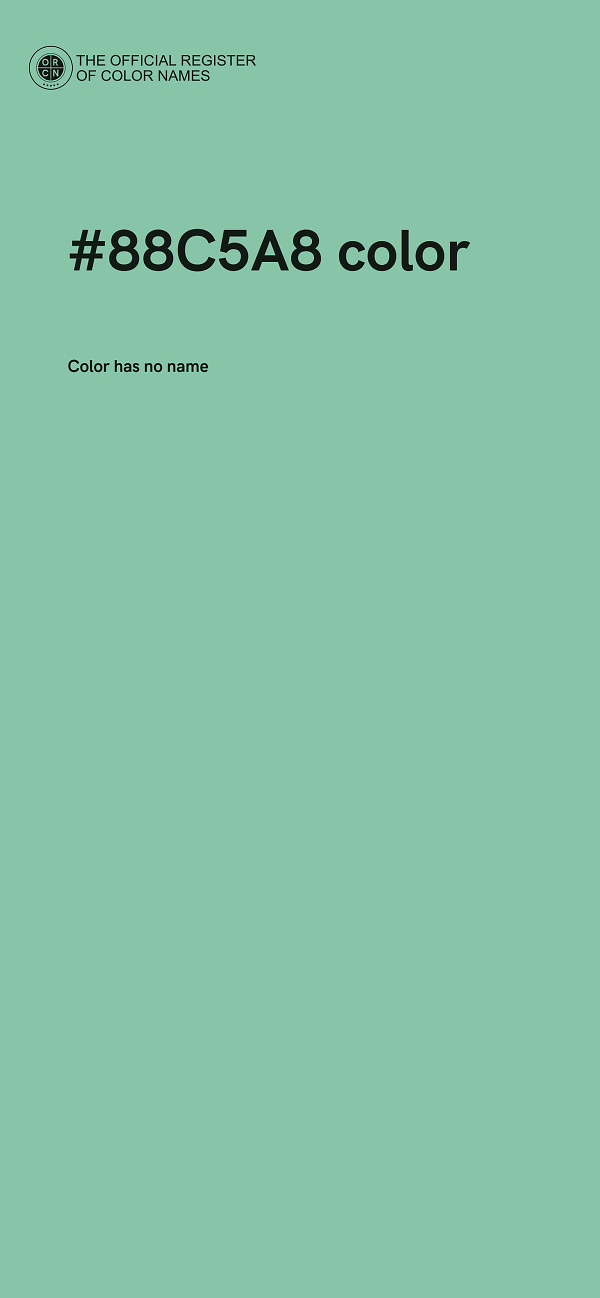#88C5A8 color image