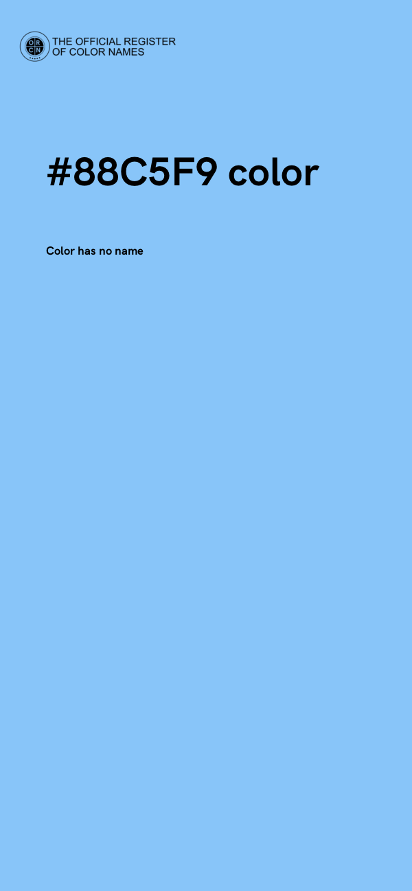 #88C5F9 color image