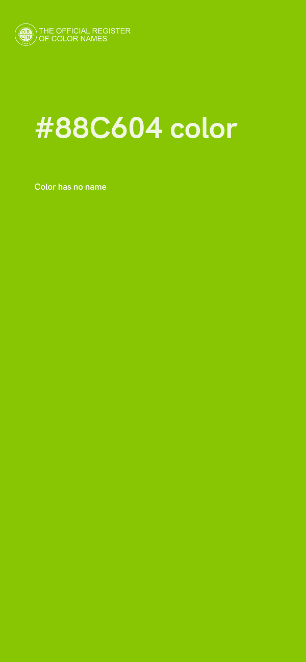 #88C604 color image