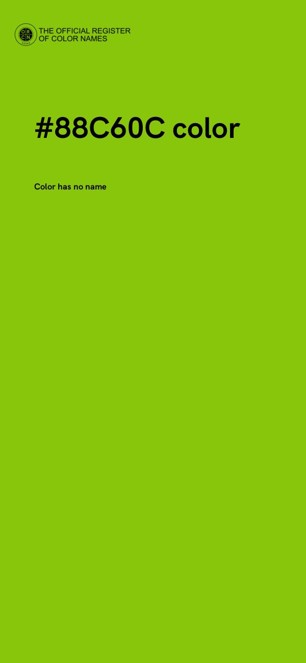 #88C60C color image