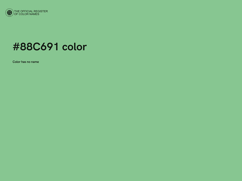 #88C691 color image