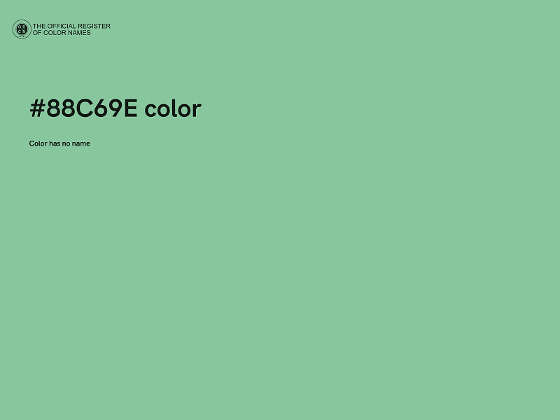 #88C69E color image