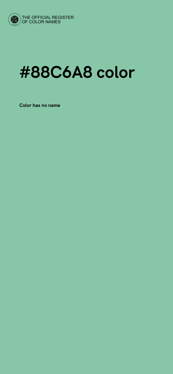 #88C6A8 color image