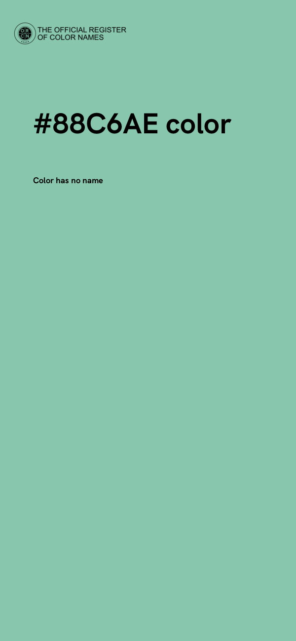 #88C6AE color image