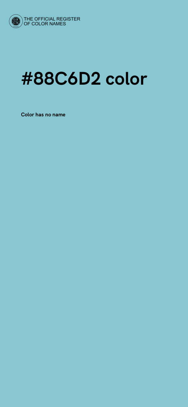 #88C6D2 color image