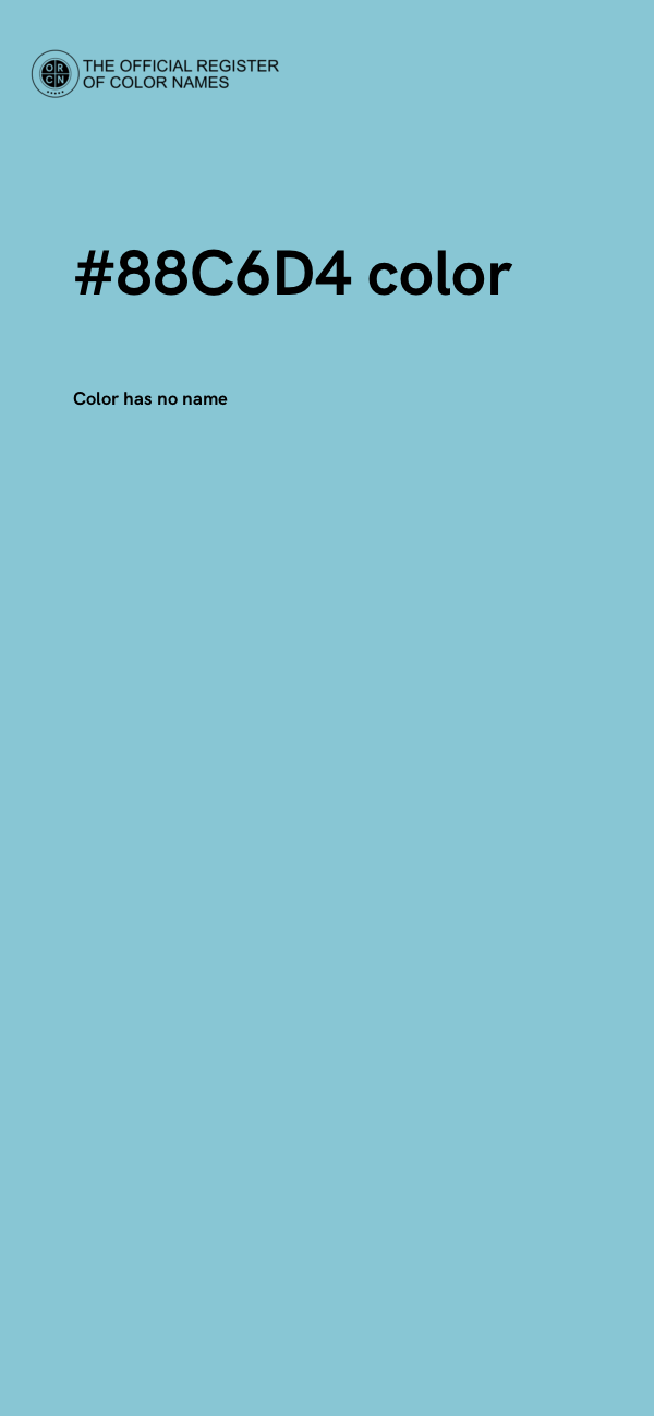 #88C6D4 color image