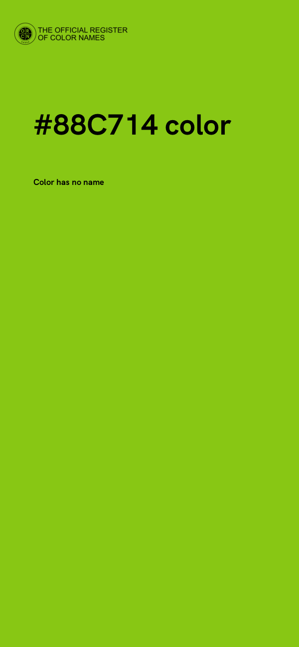 #88C714 color image