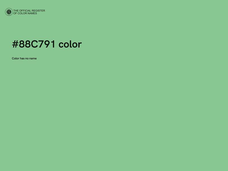 #88C791 color image