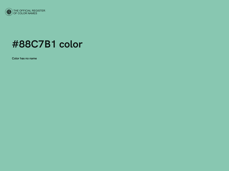 #88C7B1 color image