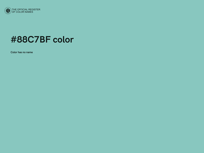 #88C7BF color image