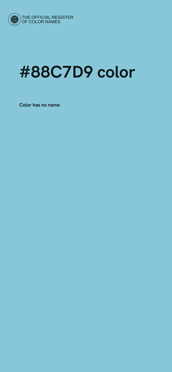 #88C7D9 color image