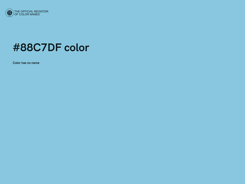 #88C7DF color image