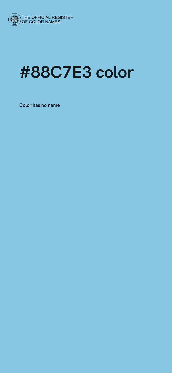 #88C7E3 color image
