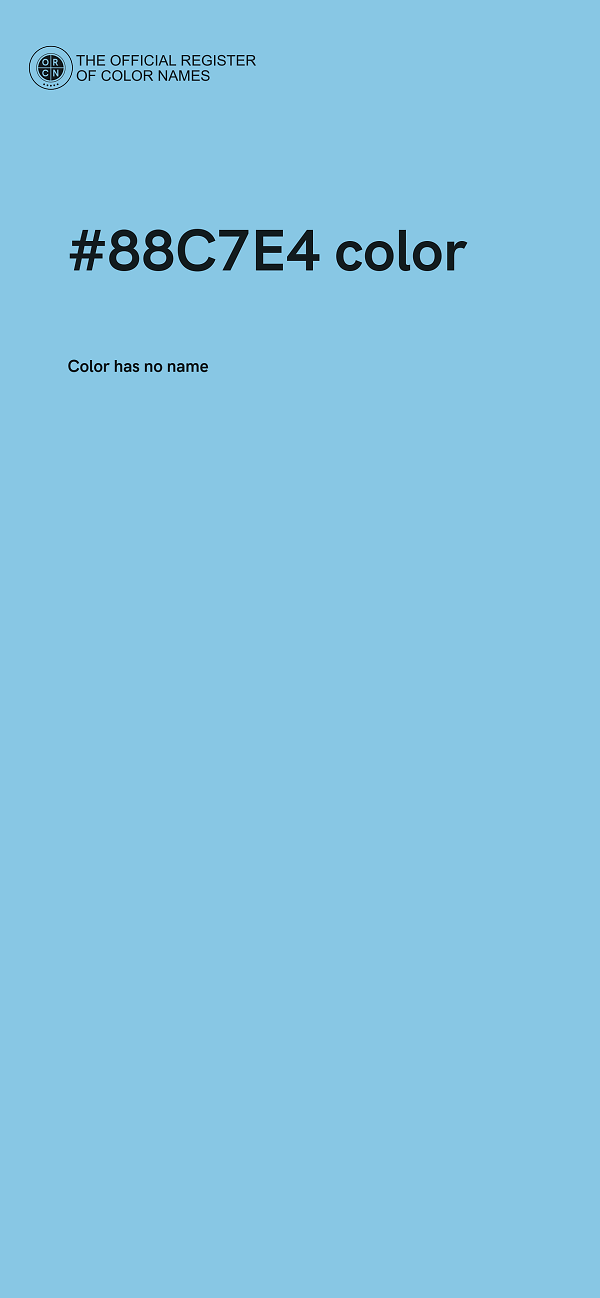 #88C7E4 color image