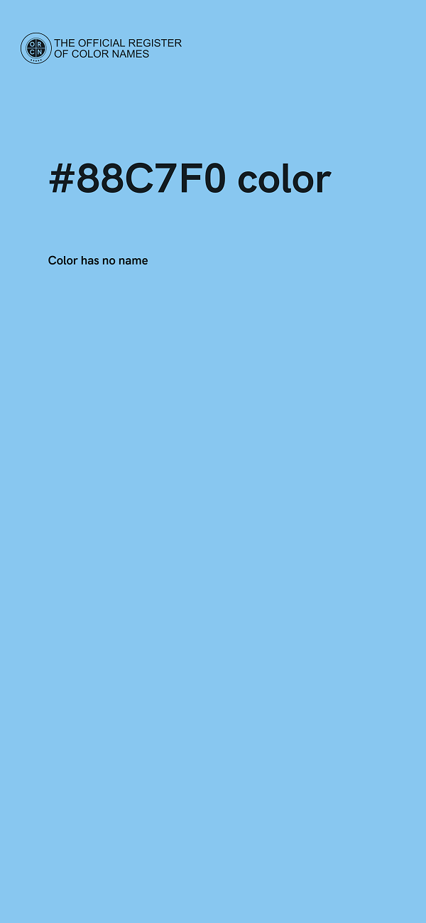 #88C7F0 color image