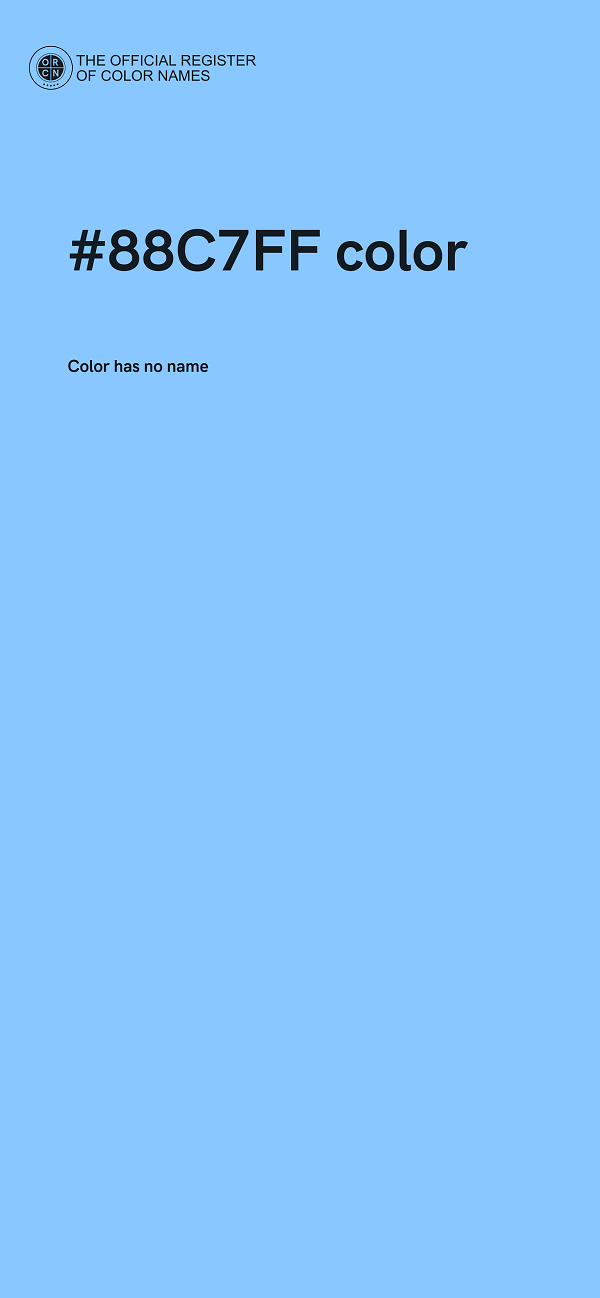 #88C7FF color image