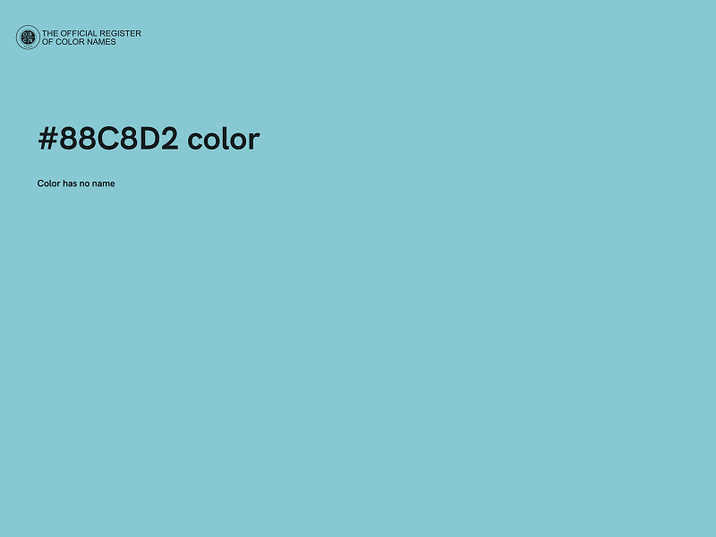 #88C8D2 color image