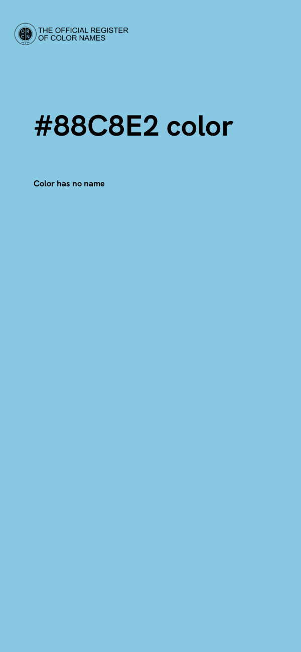 #88C8E2 color image
